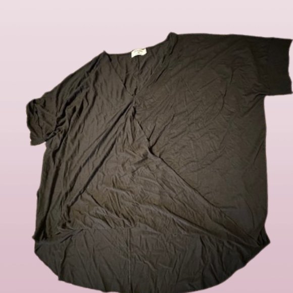 Black Rayon Span Crepe Layered Look Top  4230  NWT Boutique - Picture 11 of 14